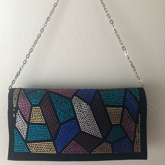multi-colored stones should bag/ crossbody - Picture 3 of 8